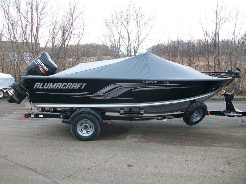 Custom Alumacraft boat cover by Top Gun Boat Covers