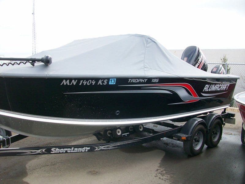 Custom Alumacraft boat cover by Top Gun Boat Covers